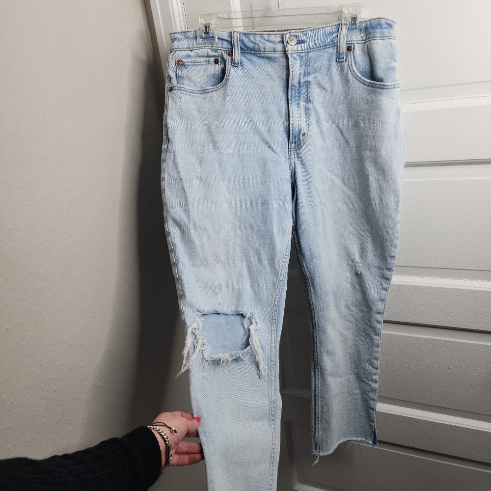 ABERCROMBIE & FITCH The Skinny High Rise Jeans Curve Love 31 12R